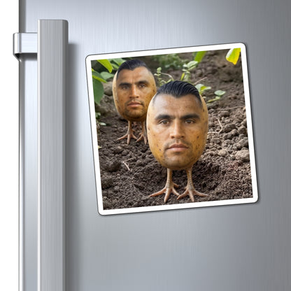 Funny Potato Head Magnets – Surreal Plant Chick Face Refrigerator Magnet