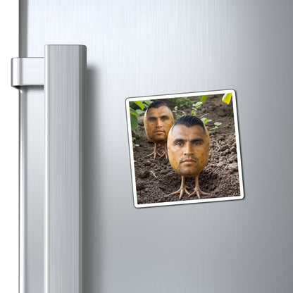 Funny Potato Head Magnets – Surreal Plant Chick Face Refrigerator Magnet